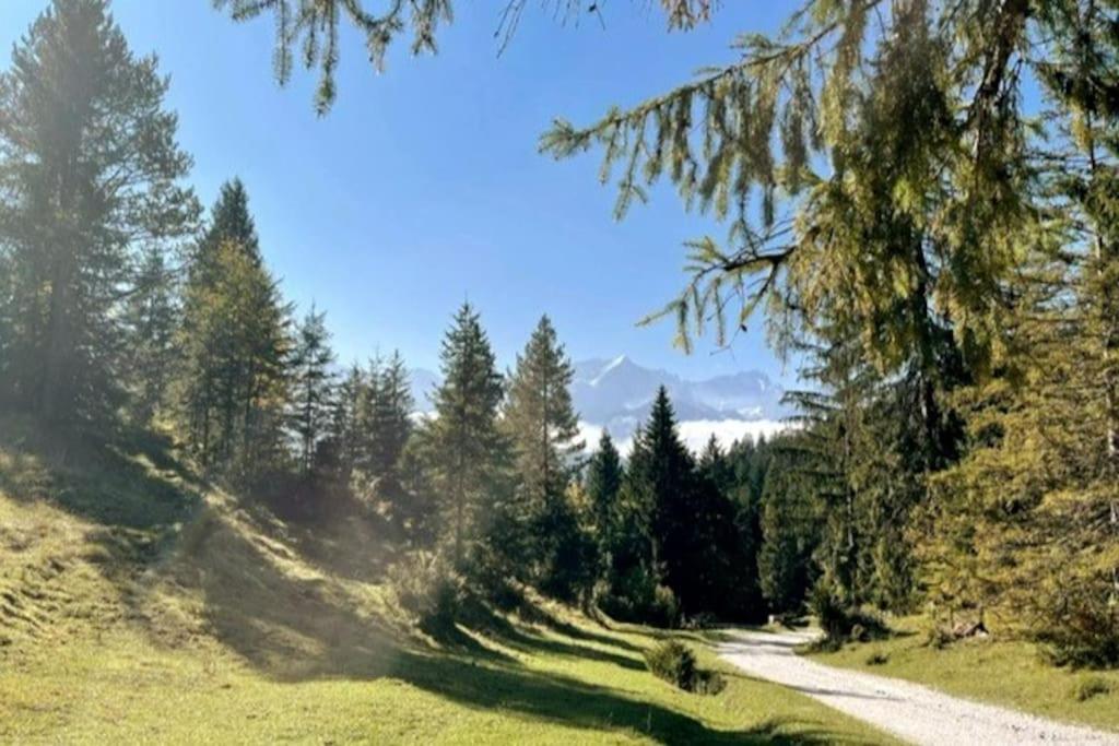 Zentral, Ruhig & Stilvoll Mit Bergpanorama+ Garten Garmisch-Partenkirchen Buitenkant foto